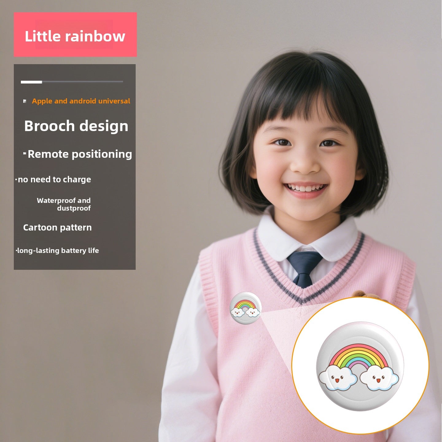 Child positioning anti-lost device