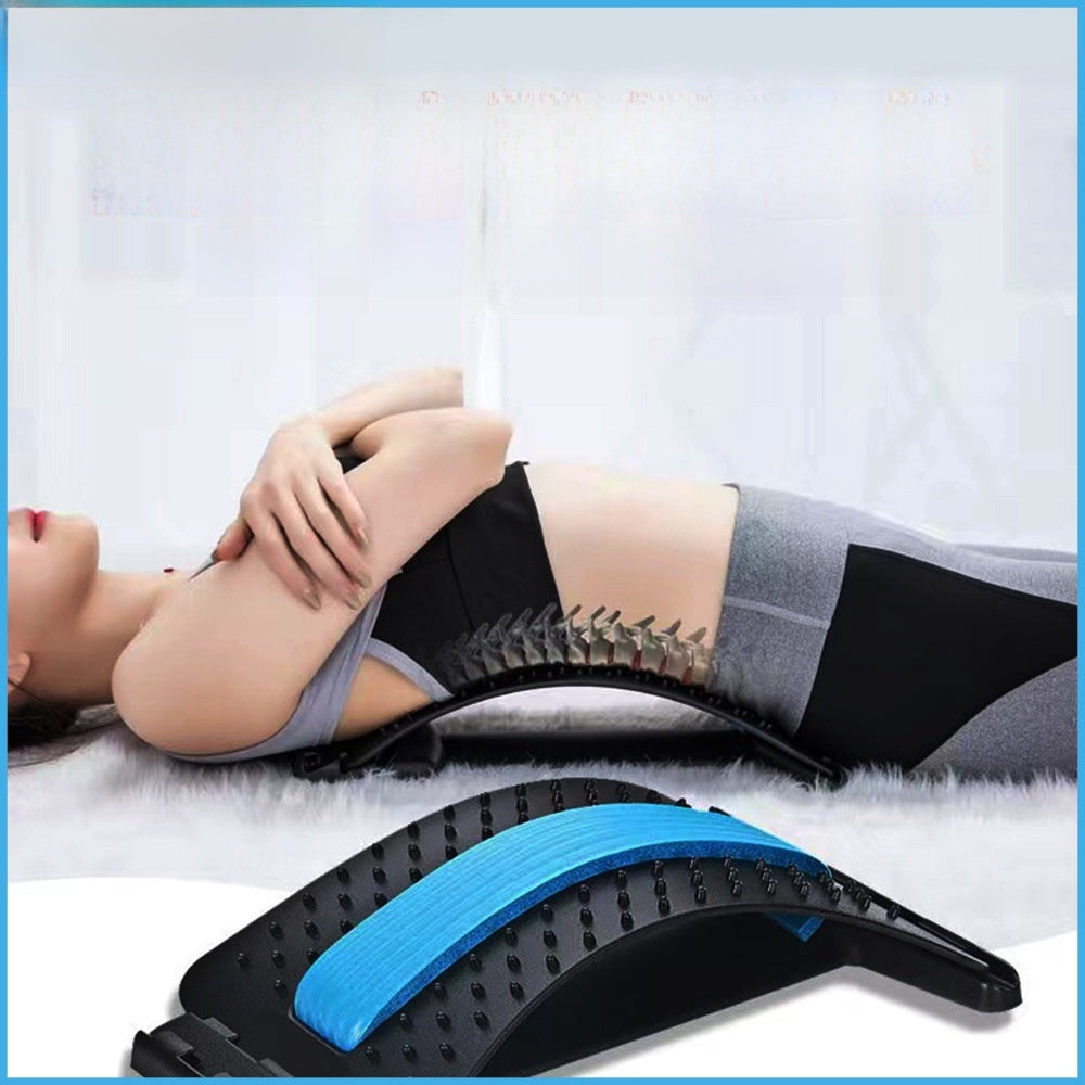 Lumbar Stretch Traction Massager with Magnetic Therapy