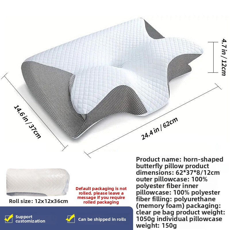 Ergonomic Butterfly Memory Foam Neck Pillow