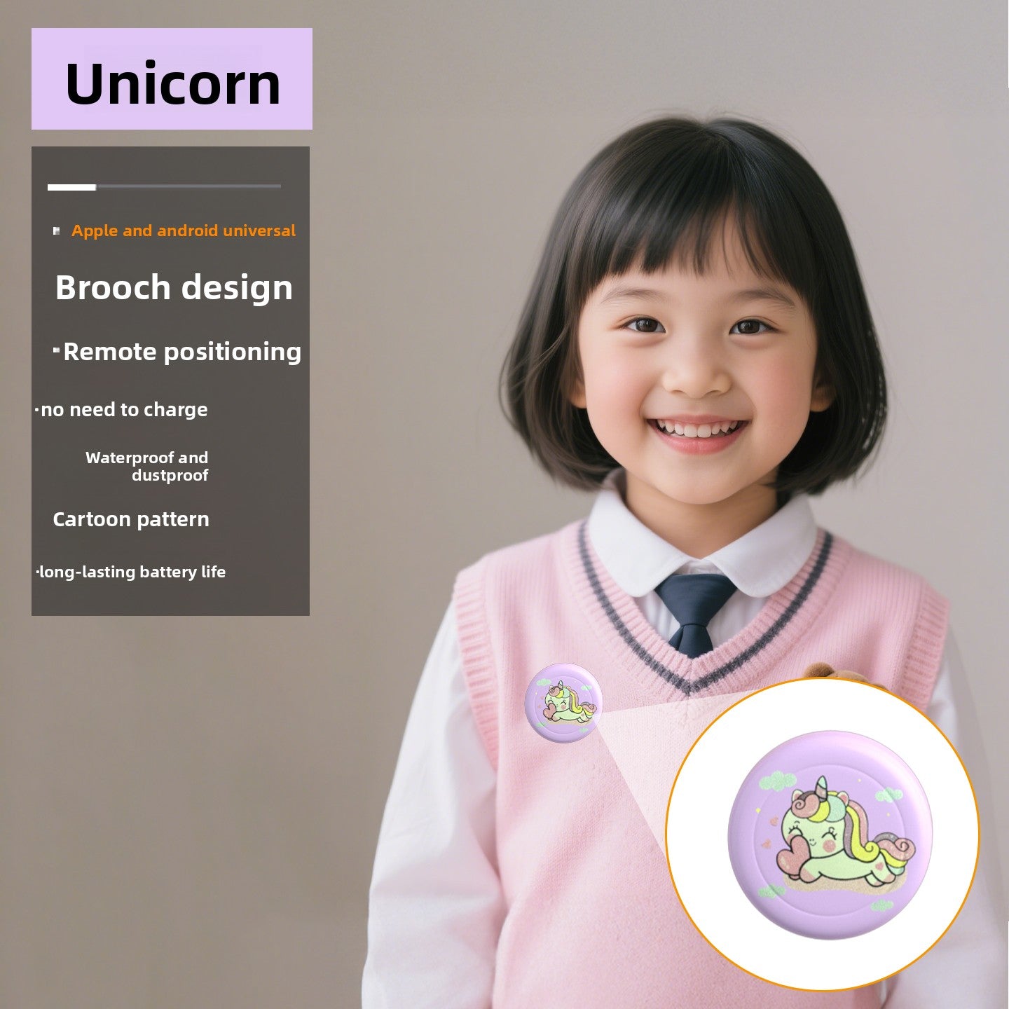 Child positioning anti-lost device