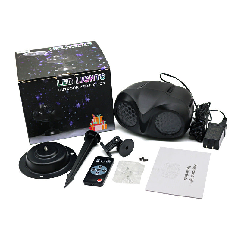 Christmas Snowflake Projector Light with Replaceable Film Patterns