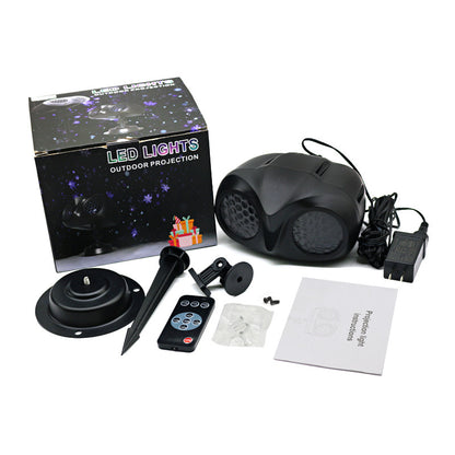 Christmas Snowflake Projector Light with Replaceable Film Patterns