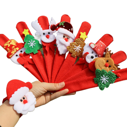 Christmas Plush Snap Bracelet for Kids