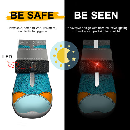 Glowing Colorful Breathable Dog Shoes