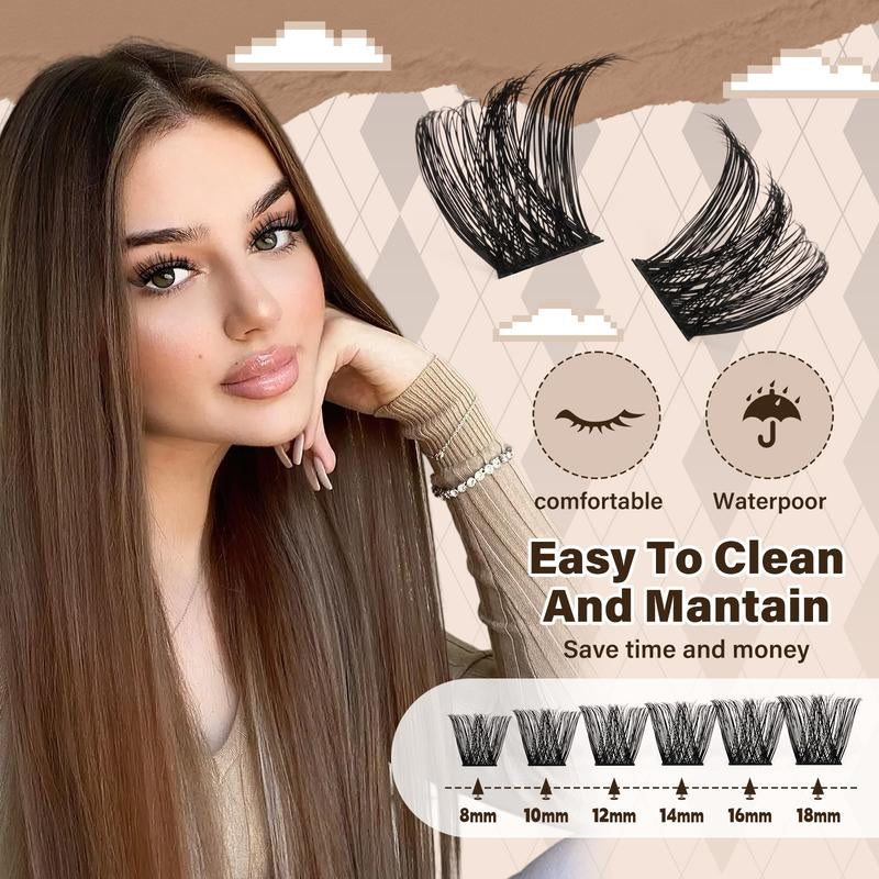 JMS&JMS Miss Bella Kit L 8-18Mm Volume D-Curl Eyelash Cluster DIY Summer Lash Extensions at Home Makeup Cosmetic Cat Eye #Tiktokshopbacktoschool