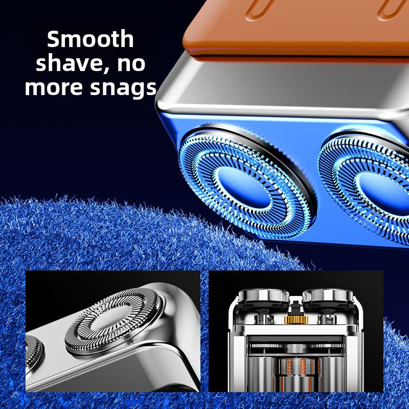 Portable Electric Shaver with Magnetic Charging