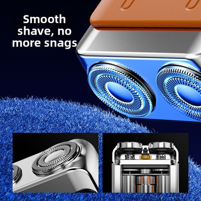 Portable Electric Shaver with Magnetic Charging