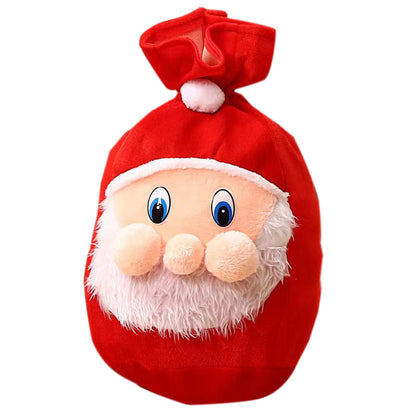 Gold Velvet Santa Claus Christmas Gift Bag