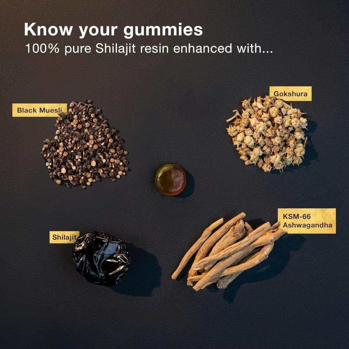 Shilajit Dietary Supplement Gummies