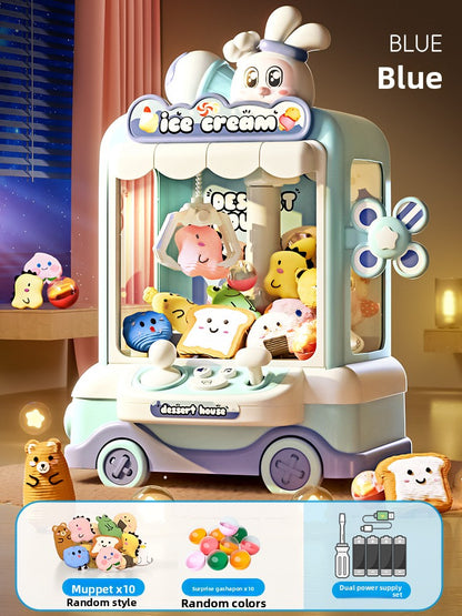The cute bunny's doll grab machine - playing pretend games
