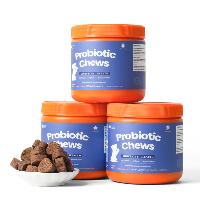 Pet Probiotics Chewables for Dogs and Cats