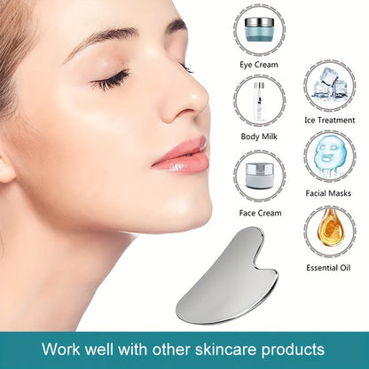 Stainless Steel Scraping Board for Facial Beauty