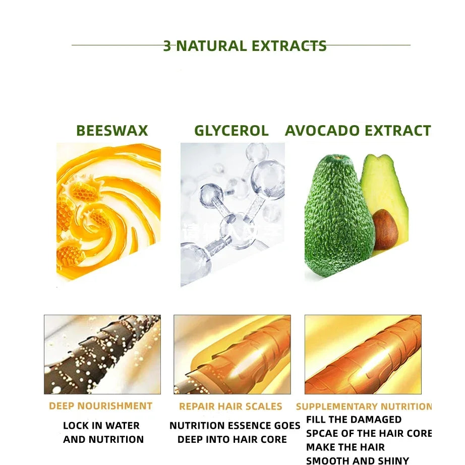 Hair Wax Stick Long Lasting Waterproof Portable Finishing Broken Hair Stick Hair Styling Tool