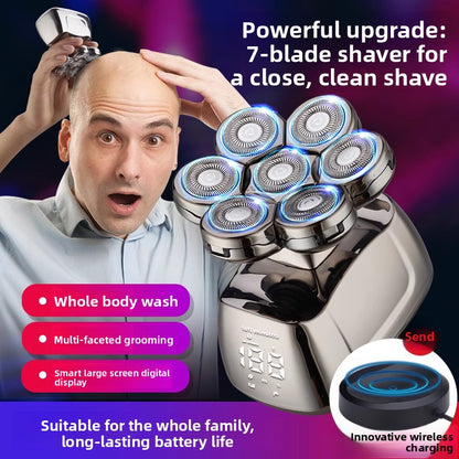 Electric Shaver with Wireless Charging Dock