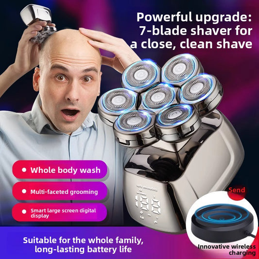 Electric Shaver with Wireless Charging Dock