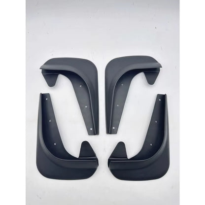 For Universal Compact Car 4PCS Splash Guards Mud Flaps Set No Drill Installation Mudguards Fenders with Mounting Hardware Kit