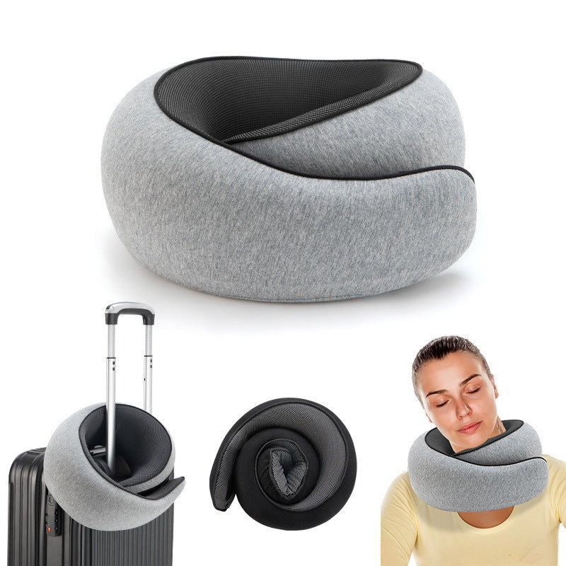 Portable and detachable outdoor airplane travel pillow