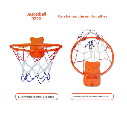 Foldable No-Drill Basketball Hoop for Home Use