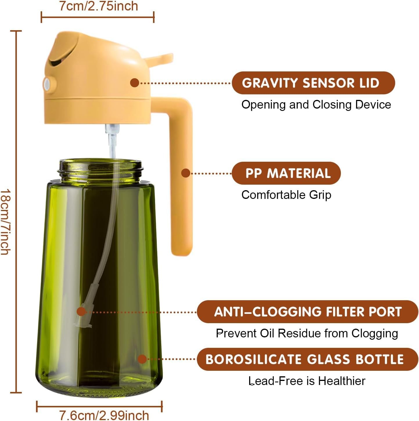 Oil Pot Kitchen Household Oil Spray Bottle