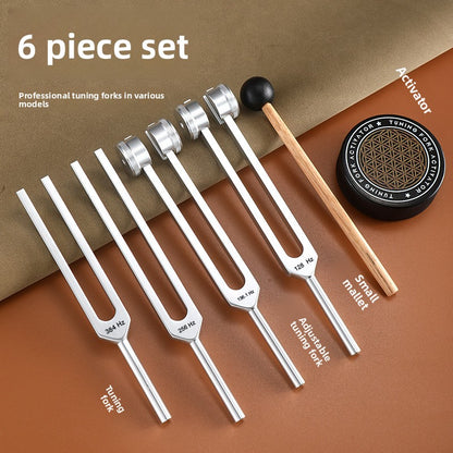 Tuning Fork Set with Activator for Sound Therapy