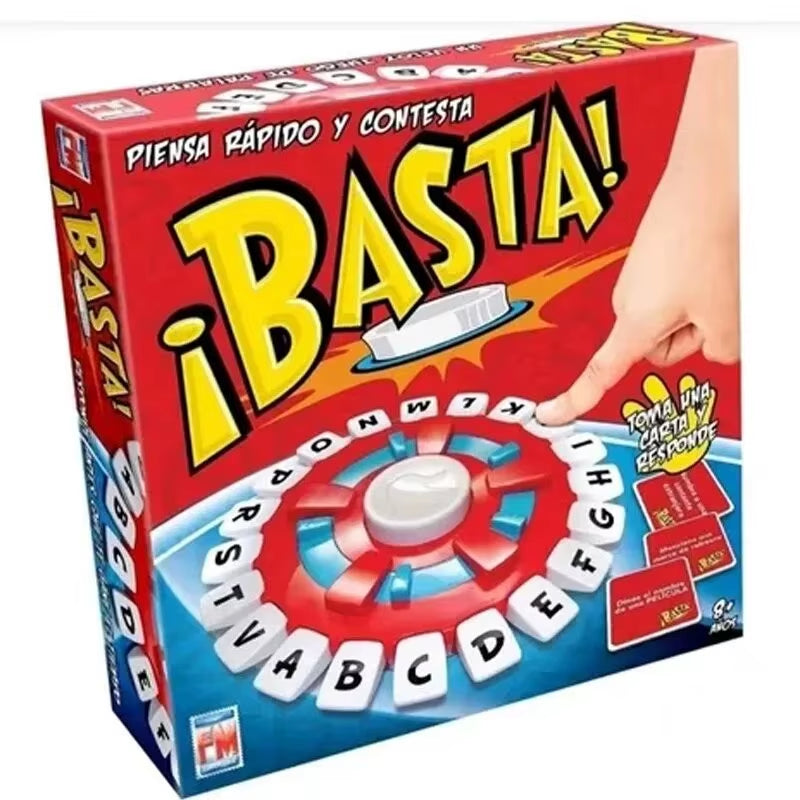 Basta Spanish Word Board Game Fast Paced Letter Vocabulary Game for Family Game Nights, Classroom Learning​