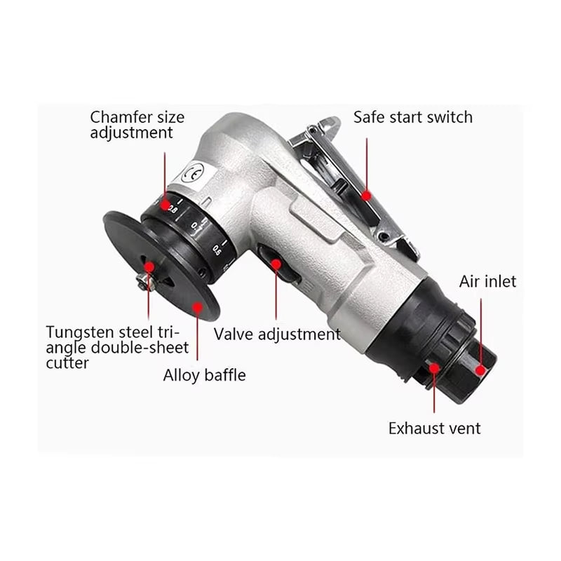 Sturdy Chamfering Mini Deburring Metal 30000Rpm Circular Edge, 45 Degree Tile Pneumatic Chamfering Tool,For Chamfering Metal