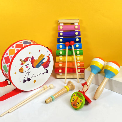 Montessori Wooden Musical Instrument Set for Kids