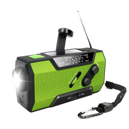 Emergency radio hand-crank charging