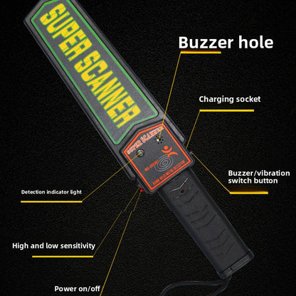 Handheld High Precision Metal Detector with Sound/Light Alarm