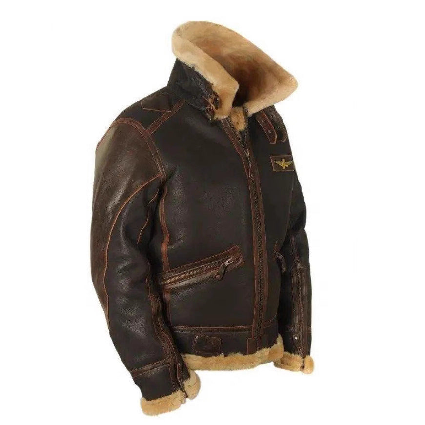 Turn-Down Collar Zippered Jacket