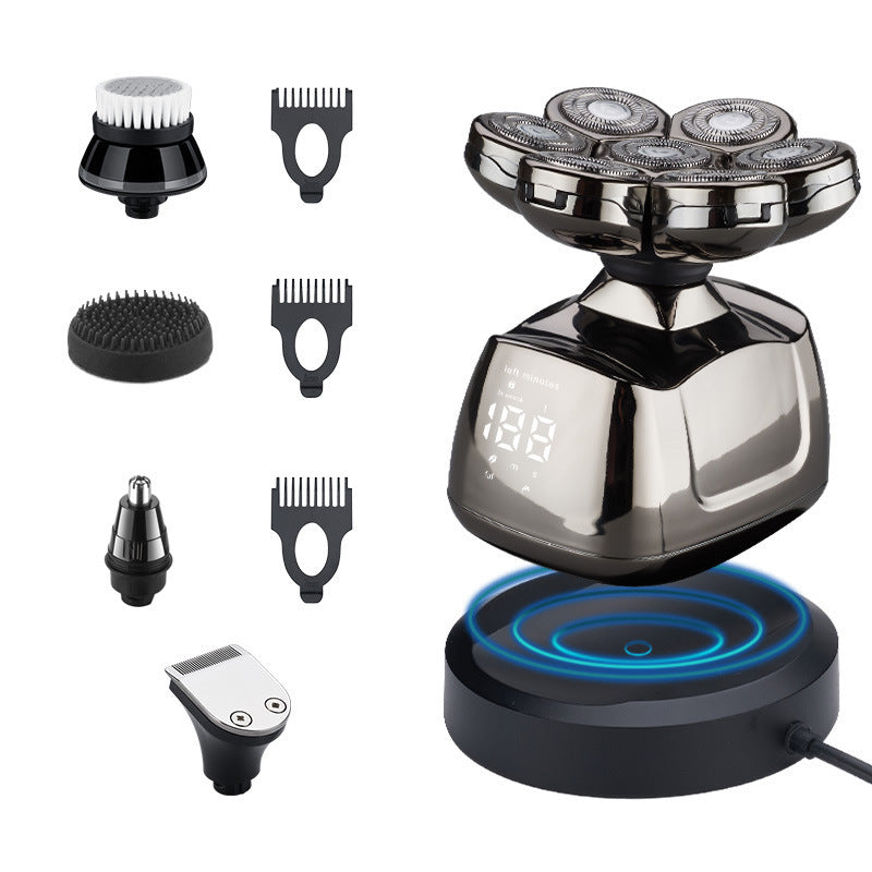 Electric Shaver with Wireless Charging Dock