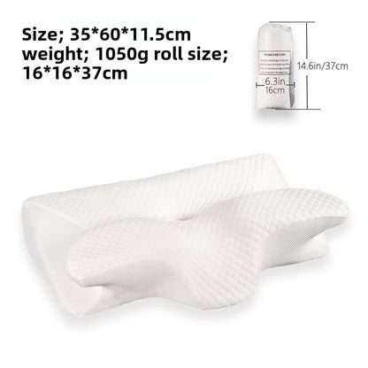 Butterfly-shaped pillow for neck support