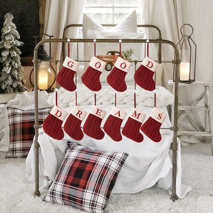 Letter Christmas Stocking Creative Hanging Ornament