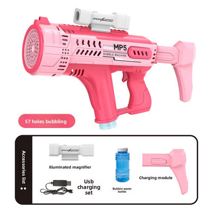 Automatic LED Bubble Machine Gun Toy