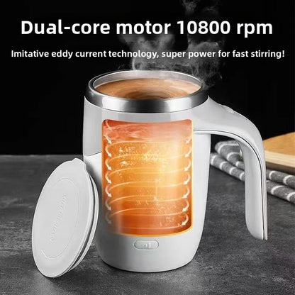 Automatic stirring cup