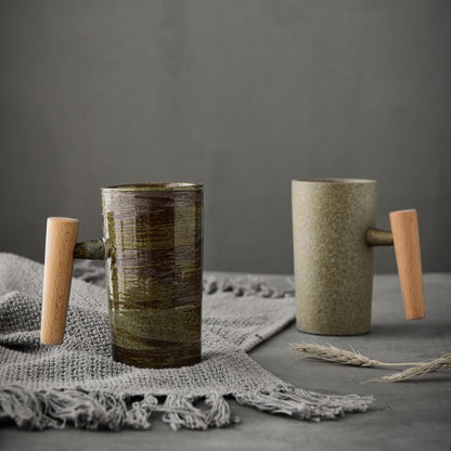 Japanese-style Handmade Stoneware Coffee Cup