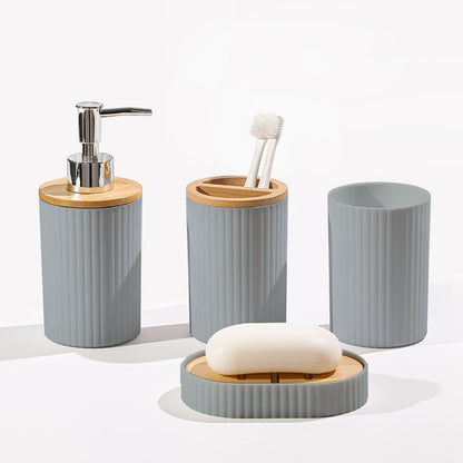 Bamboo Pattern Bathroom 3-Piece Set