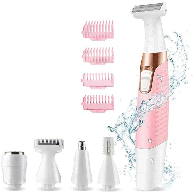Dual-purpose dry and wet hair removal device