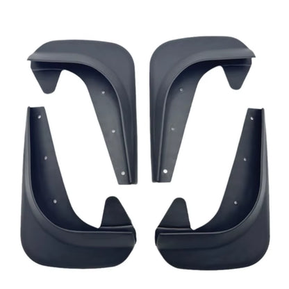 For Universal Compact Car 4PCS Splash Guards Mud Flaps Set No Drill Installation Mudguards Fenders with Mounting Hardware Kit