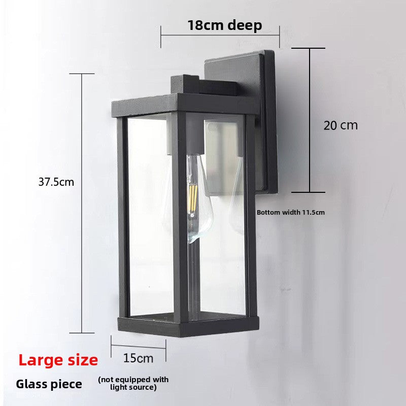 Simple outdoor waterproof wall lamp