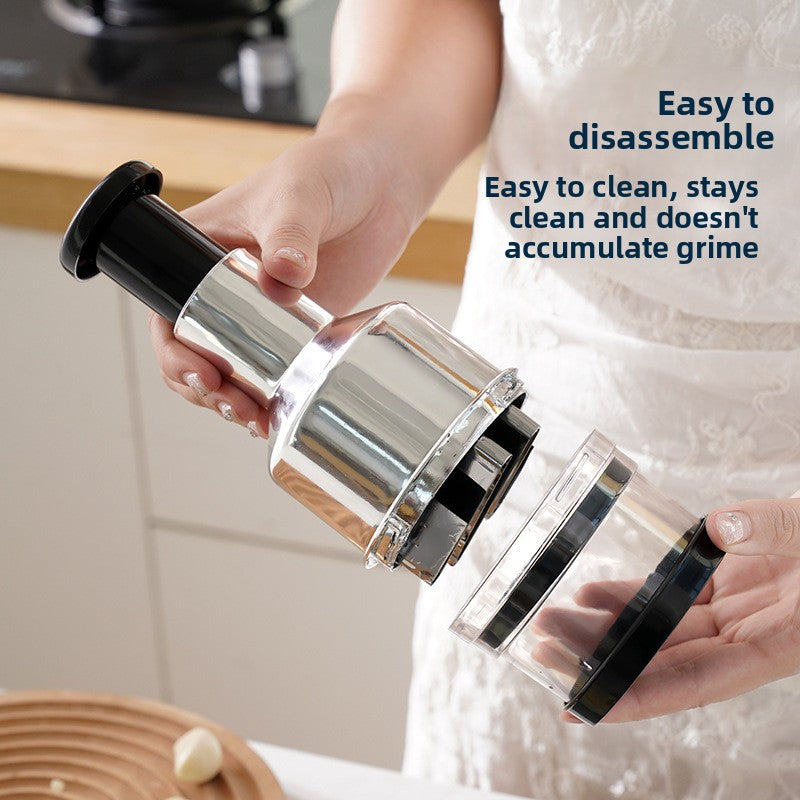 Stainless Steel Manual Garlic Press Kitchen Tool