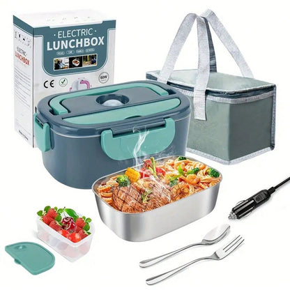 Multi-functional vehicle-mounted electric heating lunch box