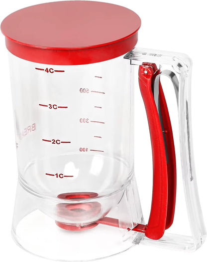 Batter Separator Cupcakes Pancakes Cookie Cake Waffles Batter Flour Paste Dispenser Cream Measuring Cup Kitchen Baking Tools