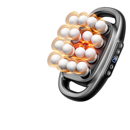 Fascia gun with multiple heads for back and waist relaxation