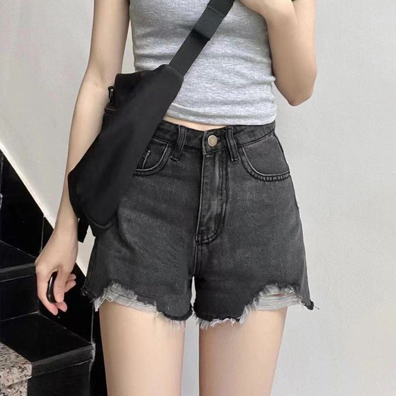 High Waist Denim Shorts for Women