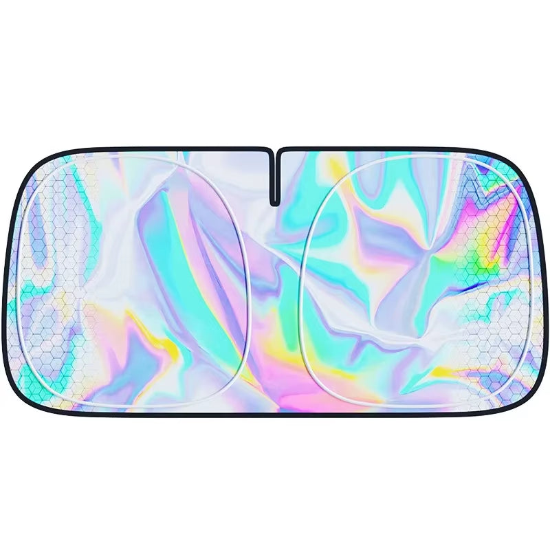 Foldable Windshield Sun Shade Extra-Large Full Coverage Car Interior Sun Visor Summer Uv-Reflective Cooling Sun Protection Cover