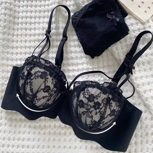 Sexy Lace Adjustable Push-Up Bra Set