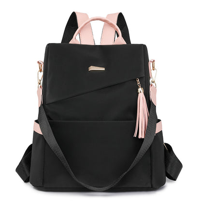 Soft leather large-capacity travel backpack