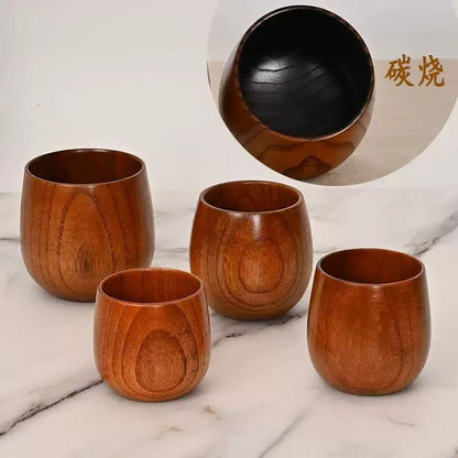 Carbonized wild jujube wood cup