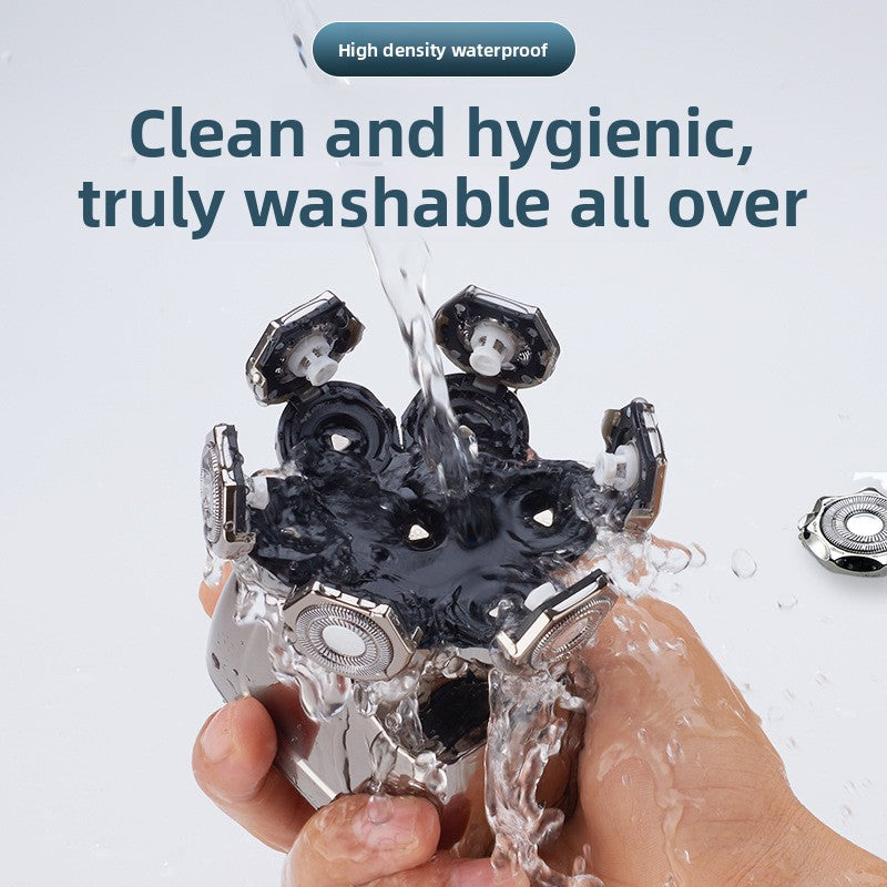 Electric Shaver with Wireless Charging Dock